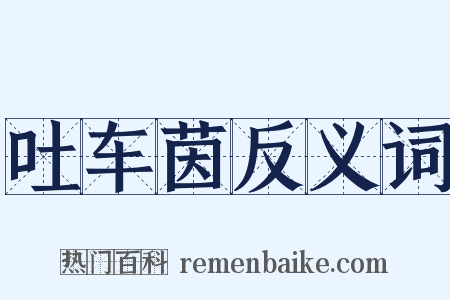 吐车茵反义词是什么意思的图片
